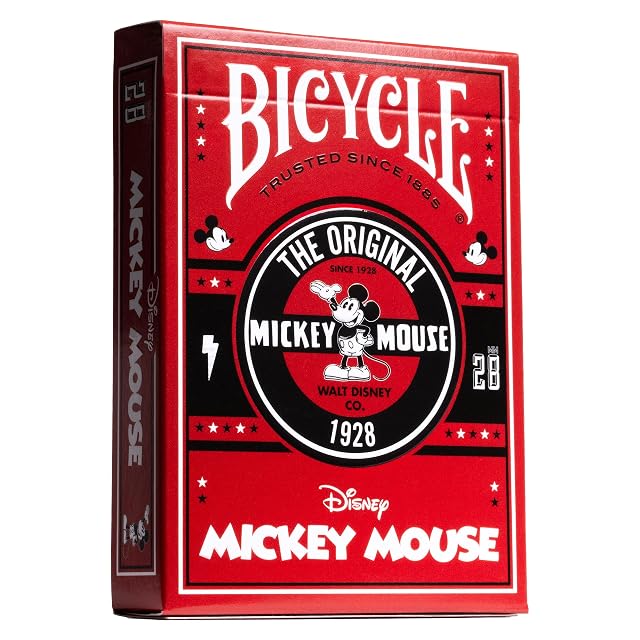 Bicycle - Mickey Classic. Baraja de Cartas Conmemorativa del Personaje de Disney Mickey Mouse