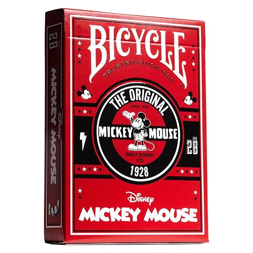 Cartas de juego inspiradas en Mickey Mouse de Disney Clásico por Bicycle