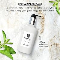 Vista 3 de Terra Pure Loción de té verde, 10.14 onzas con miel orgánica y aloe vera (individual)