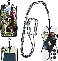 Vista 12 de Gecko Travel Tech Cordones de teléfono con cordón para teléfono celular para alrededor del cuello del cuello Lanyard Phone Crossbody