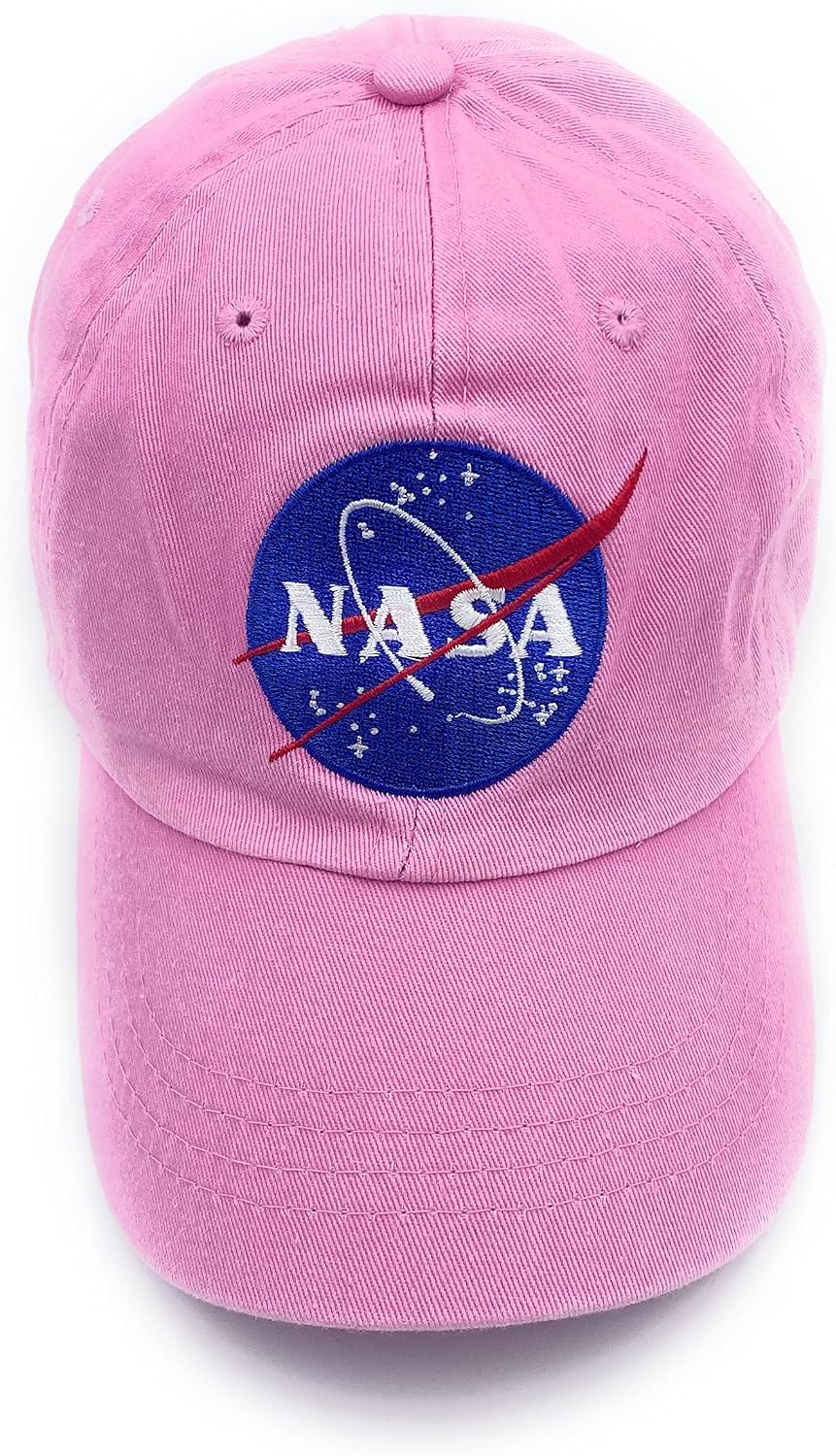 NASA Hat Vintage Baseball Cap NASA Logo Cotton Caps for Men Dad Hat Washed Cotton Hats for Women