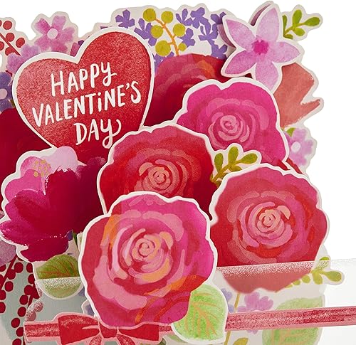 Miniatura 7 de Hallmark Paper Wonder - Tarjeta desplegable para el día de San Valentín (flores de San Valentín)