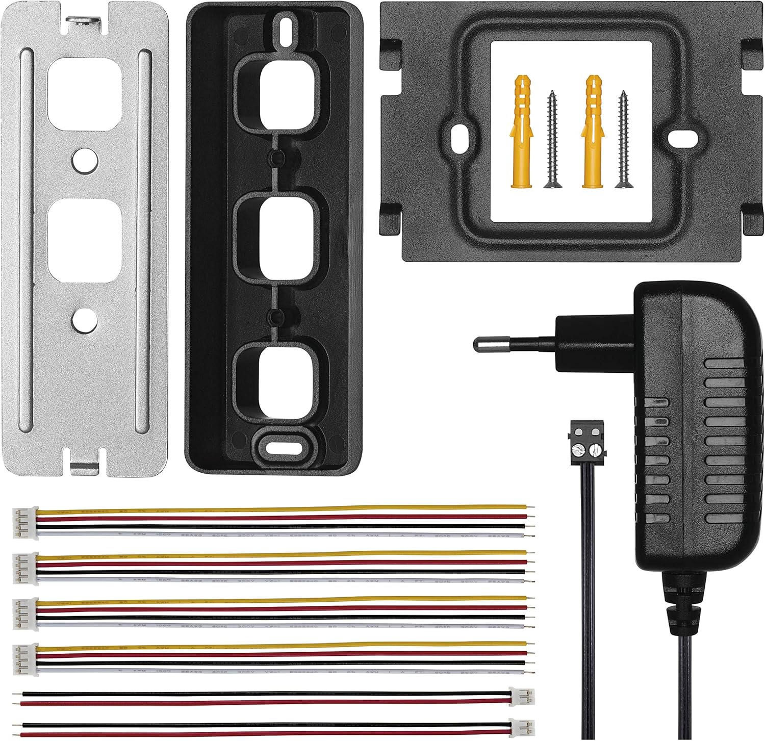 EMOS H3010 Video Intercom included components