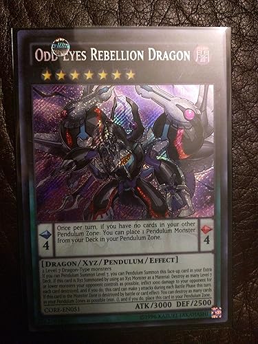 Miniatura 1 de Yu-Gi-Oh! - Dragón de rebelión de ojos extraños (CORE-EN051) - Clash of Rebellions - Edición ilimitada - Secret Rare