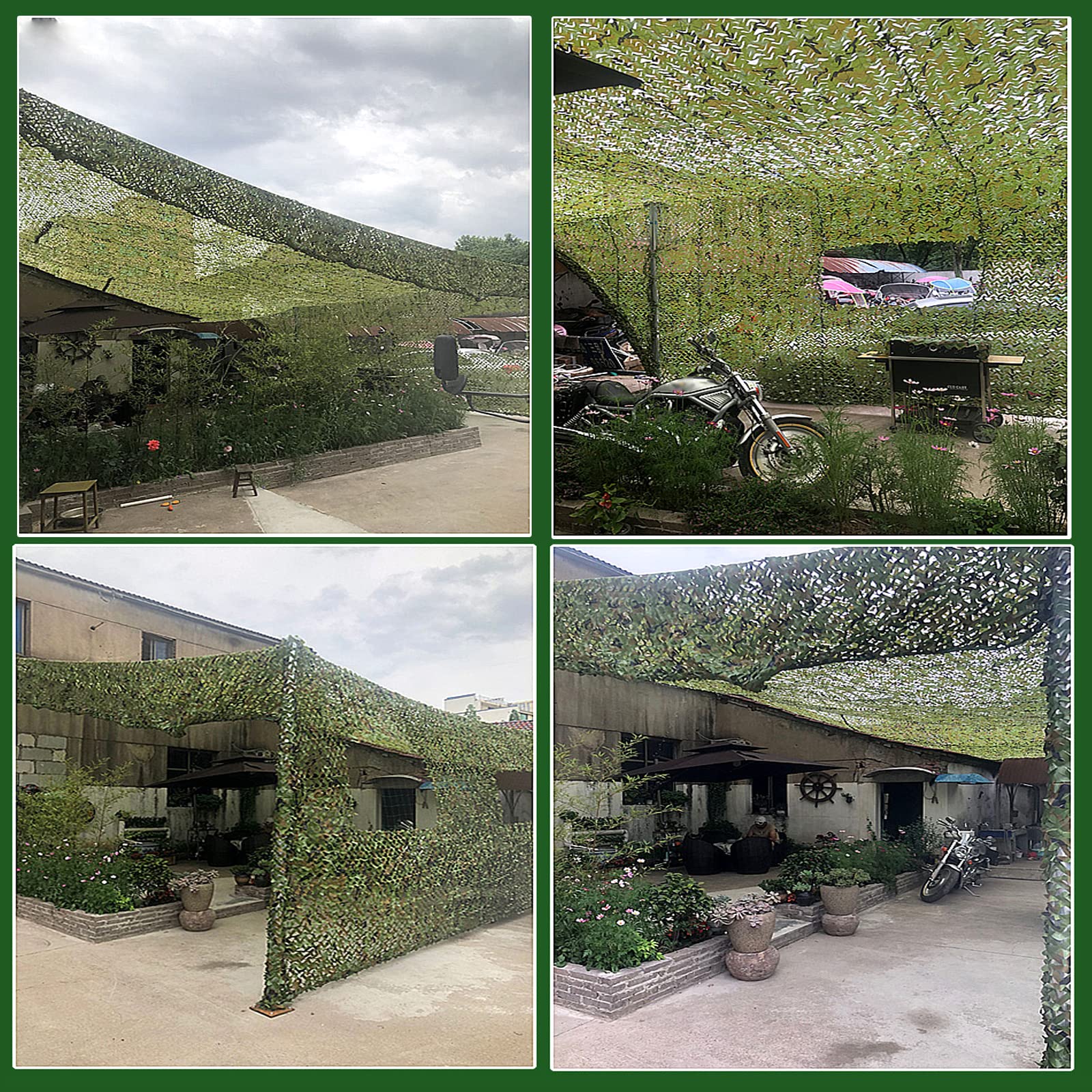 Red de Camuflaje de Poliéster Oxford 220D,Malla de Camuflaje,Camo Netting,Cubiertas de Camuflaje,Ligero y Duradero,para La Observación de Aves de Caza,Sombrilla al Aire Libre