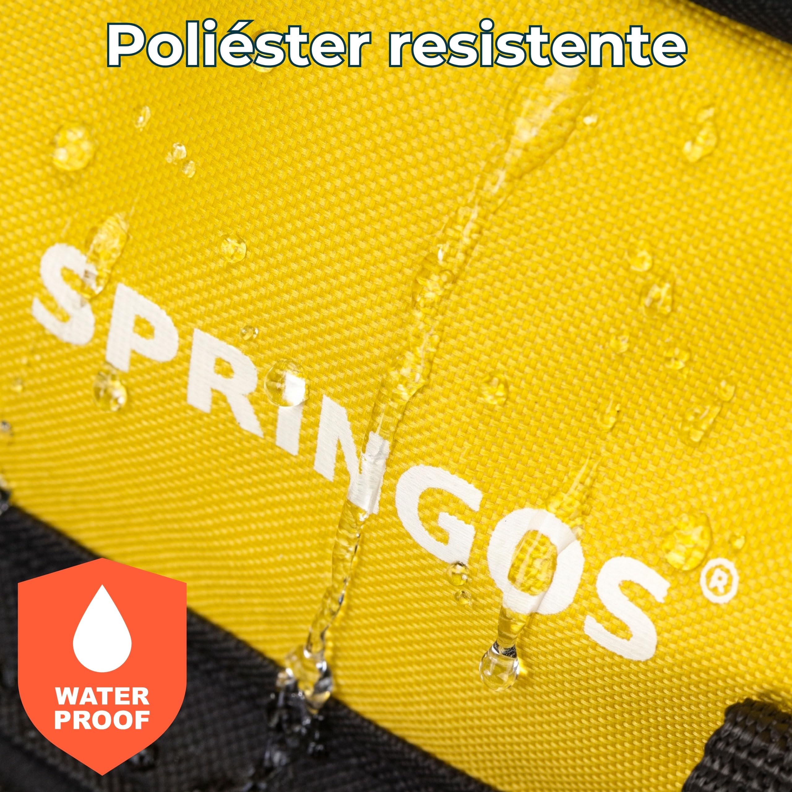 Bolsa de herramientas de 45 L 49 x 27 x 35 cm, gran bolsa de trabajo con muchos bolsillos interiores y exteriores, correa para el hombro, cremallera bidireccional y base de polietileno resistente para