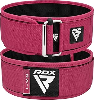 RDX Cintura per sollevamento pesi da donna 4 "Supporto lombare regolabile Bodybuilding,Powerlifting Allenamento funzionale