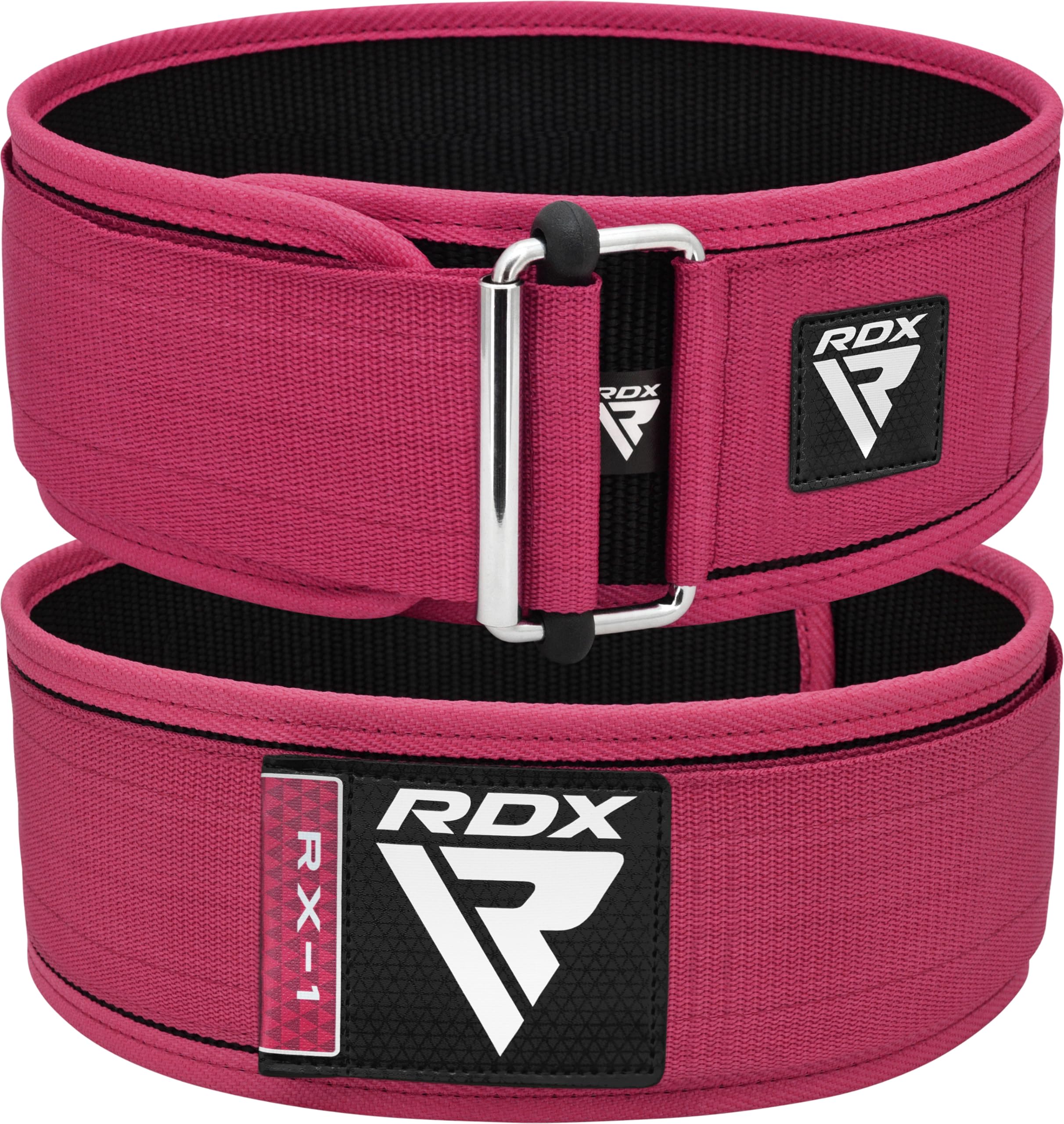 RDX Ceinture d'haltérophilie pour femmes 4 "Support lombaire dorsal réglable Bodybuilding, Powerlifting Entraînement de force fonctionnelle Exercice de base Fitness Workout Squats Deadlifts