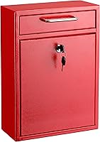 Vista 10 de AdirOffice contenedor con traba - Buzón de correo montado en pared., Azul, 631-05-BLU