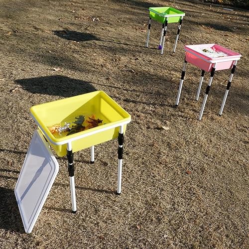 Miniatura 7 de zvzvo Juego de juguetes de agua y arena (8 juegos). Mesa de agua con altura ajustable. Juegos al aire libre, caja de arena, juguetes de playa, mesa