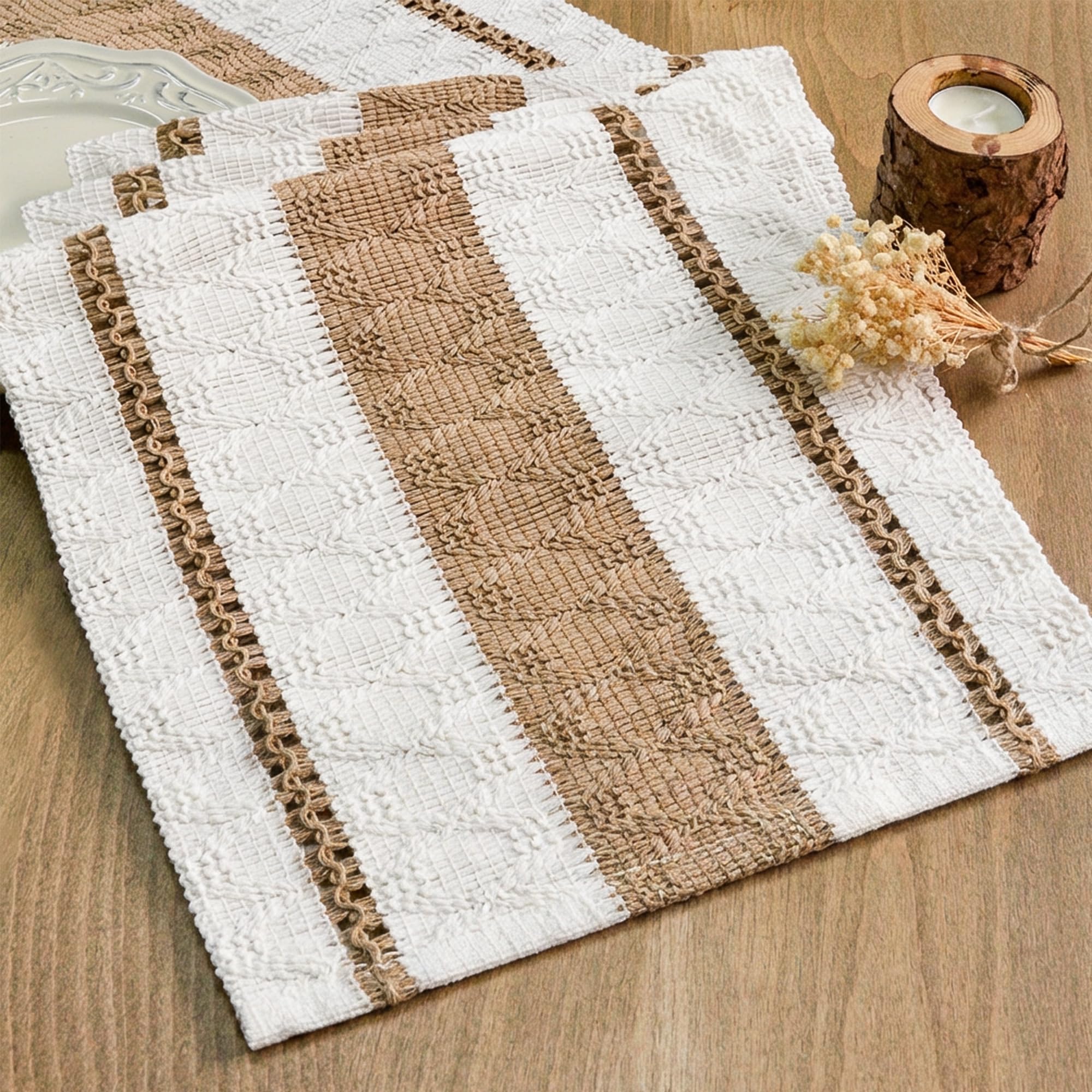 FEXIA Boho Table Runner 12x72 Inch for Fall Home Decor Table Decorations