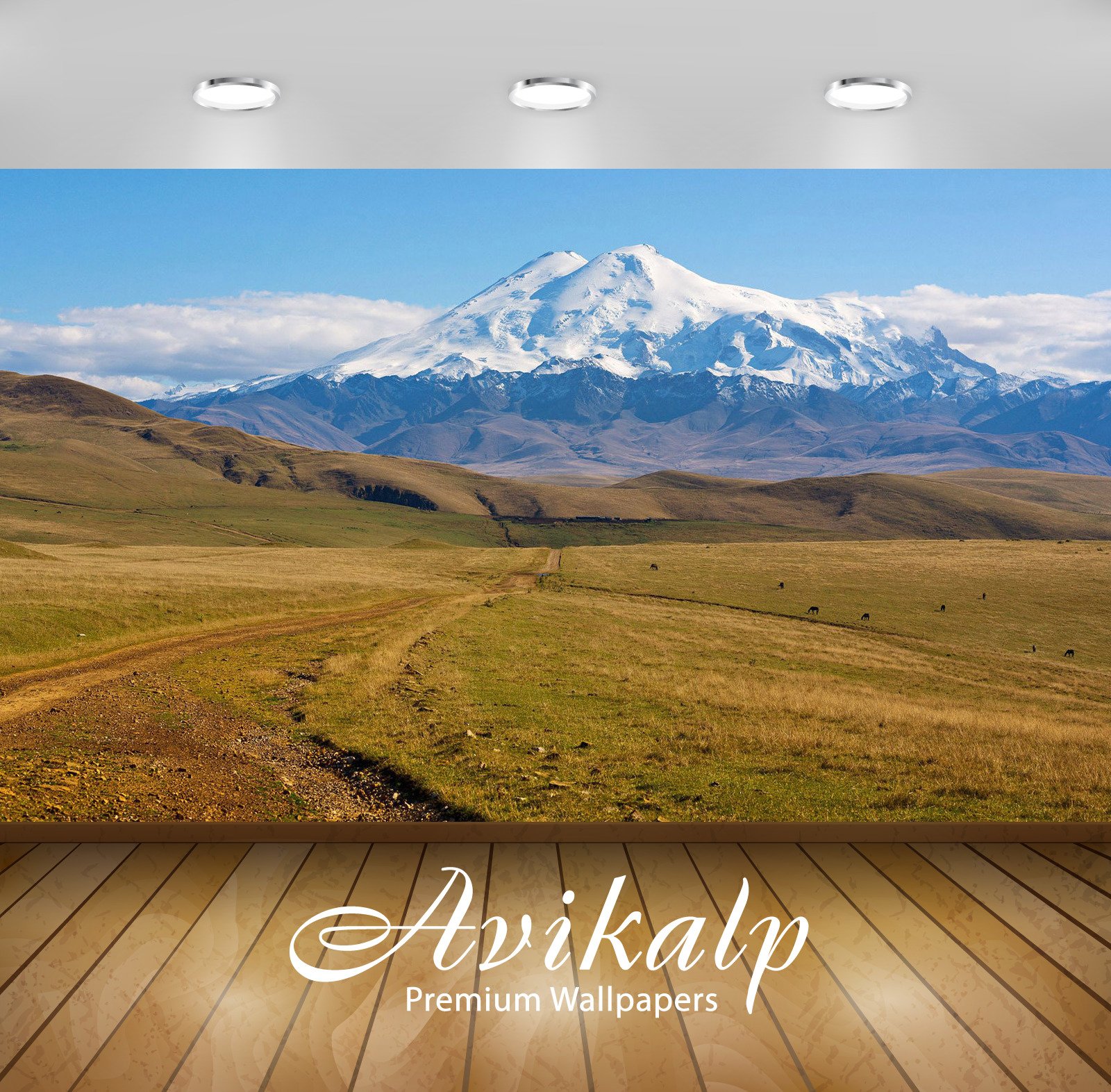 Avikalp Exclusive Awi6272 Snowy Mountain Peak Nature Full HD Wallpapers (274cm x 213cm)