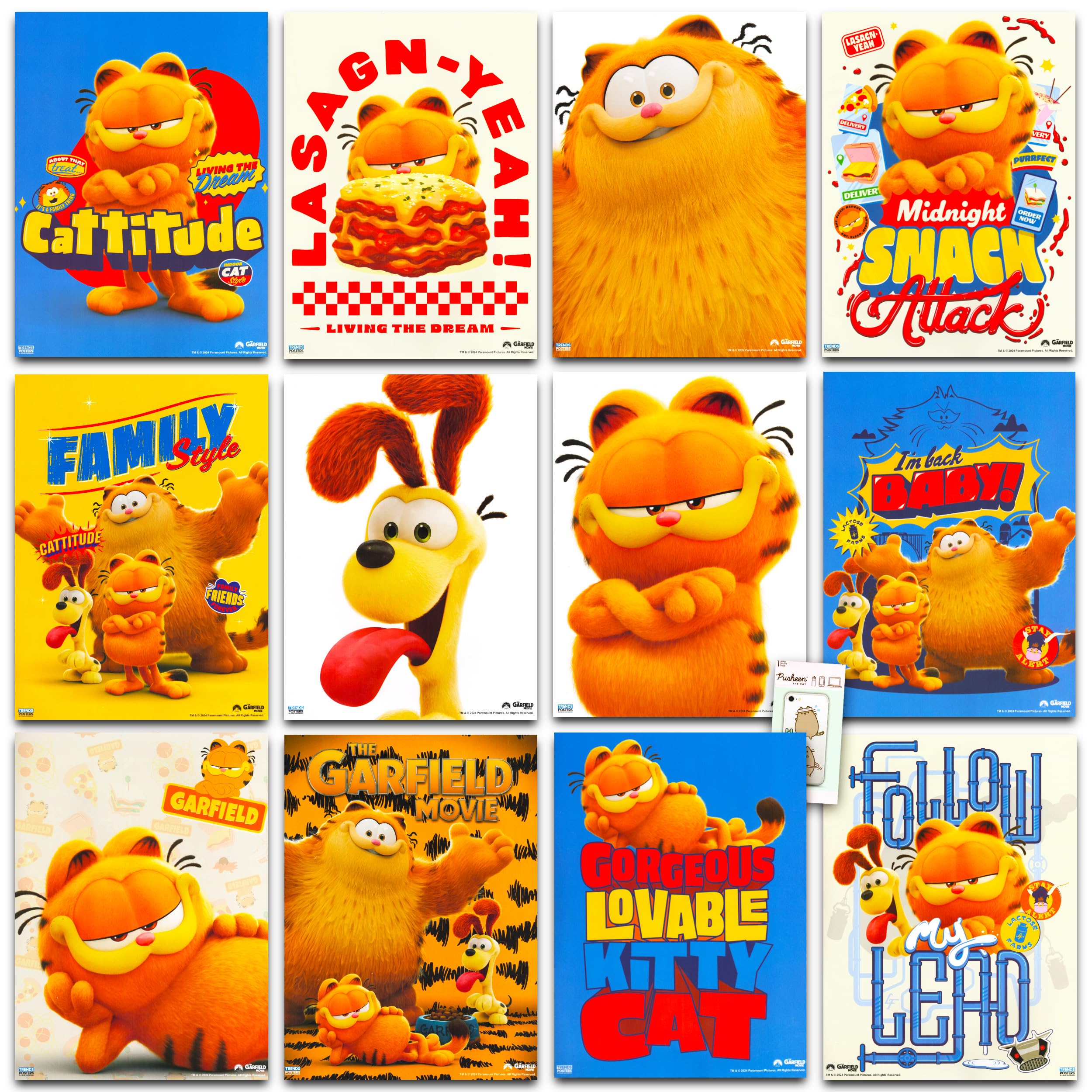 Poster Garfield pour décoration de chambre de film et coin lecture thématique de garçon