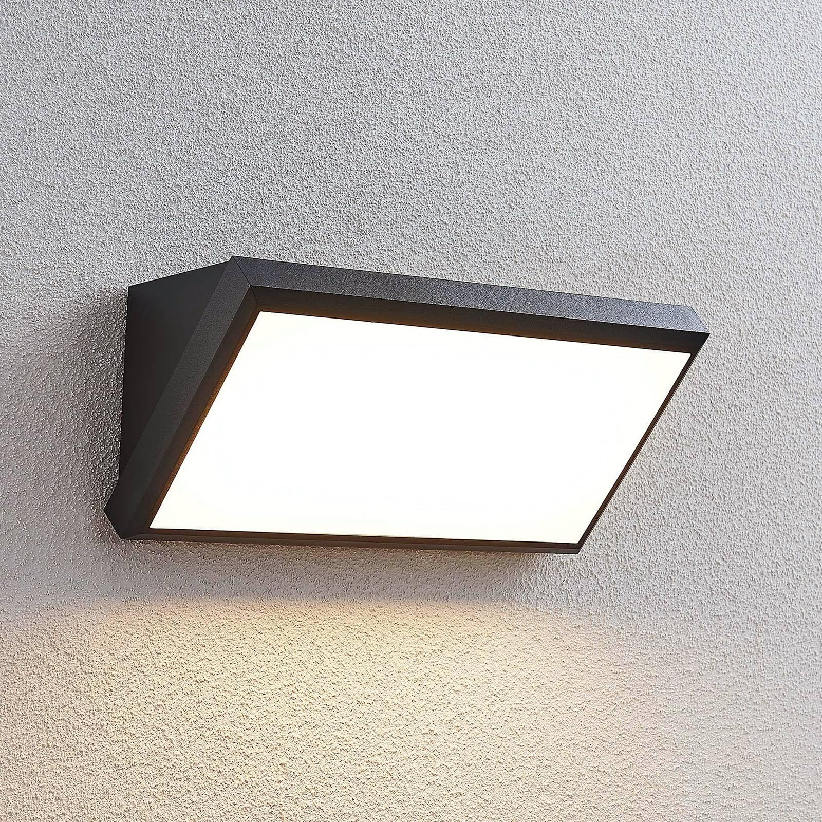 Lindby Applique LED da esterni (Moderno) colore Nero, lampadina inclusa applique lampada outdoor per facciata/parete terrazzo e