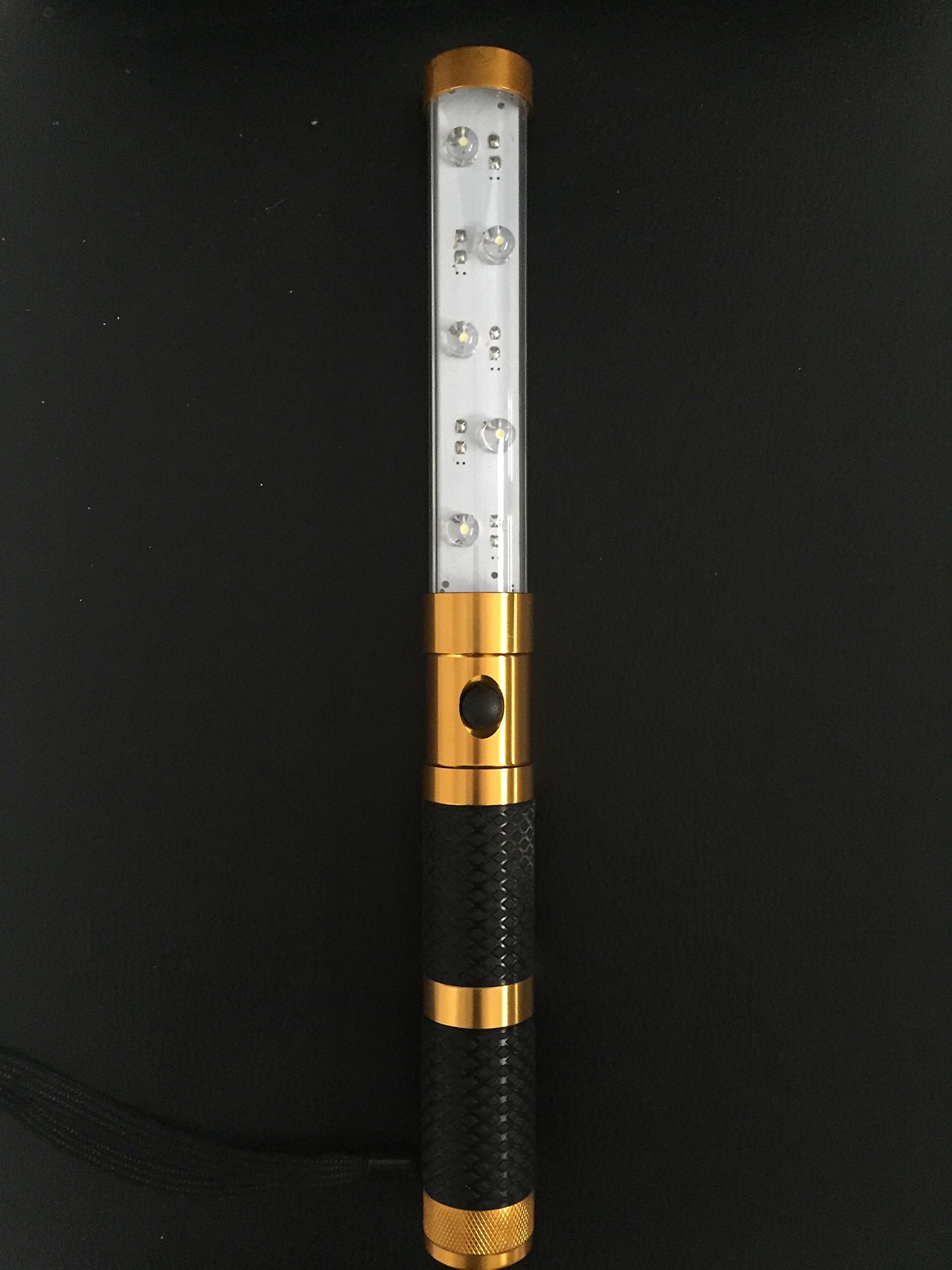 GOLD LED STROBE BATON for VIP Champagne Bottle Service Handheld Flashlight Sparkler