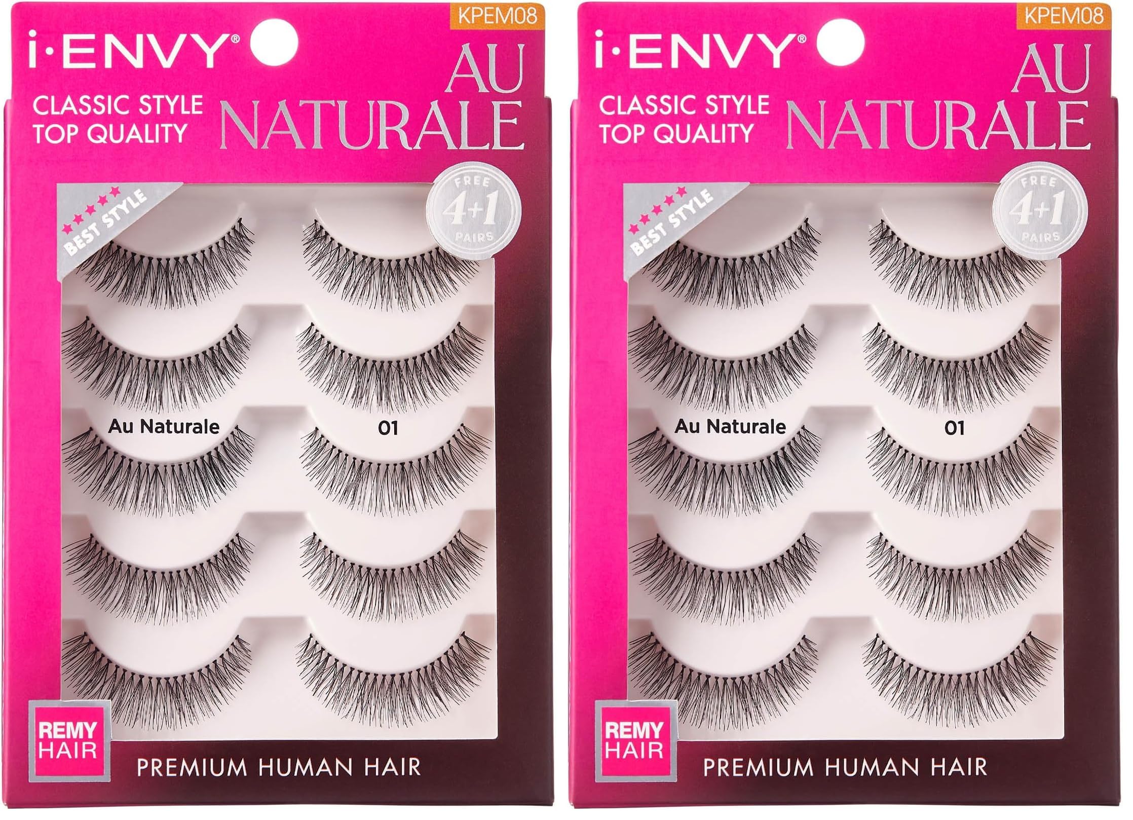 iENVY by KISS Au Naturale Human Hair Natural Style Eyelashes