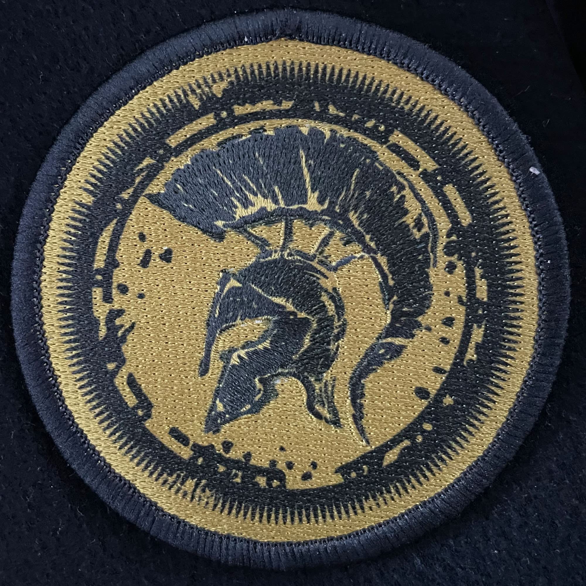 Patch Ricamata Spartan - Stemma Militare - 76x76 Mm - Per Softair E Abbigliamento - Foto 5