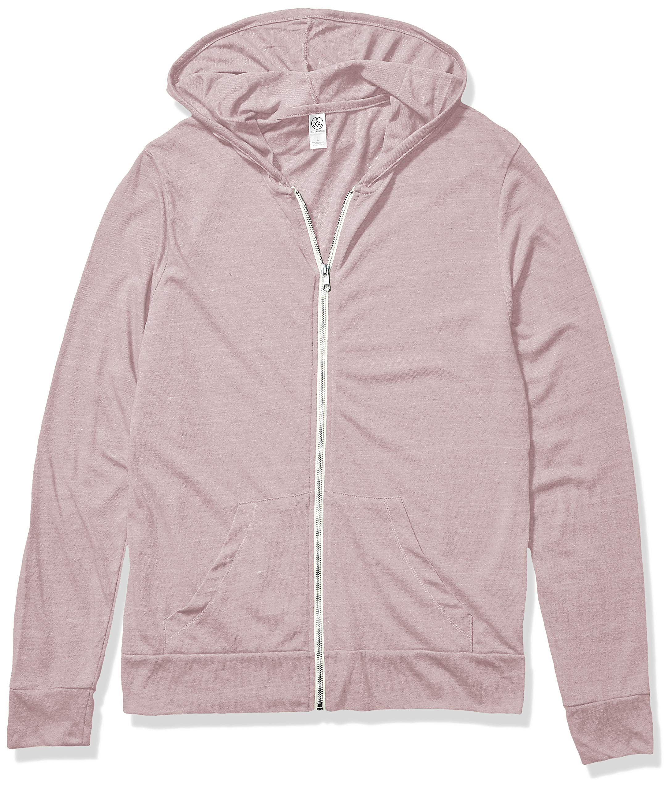 Alternative Men's Hoodie, Eco Zip Up Camo Triblend Jersey Hooded Sweatshirt