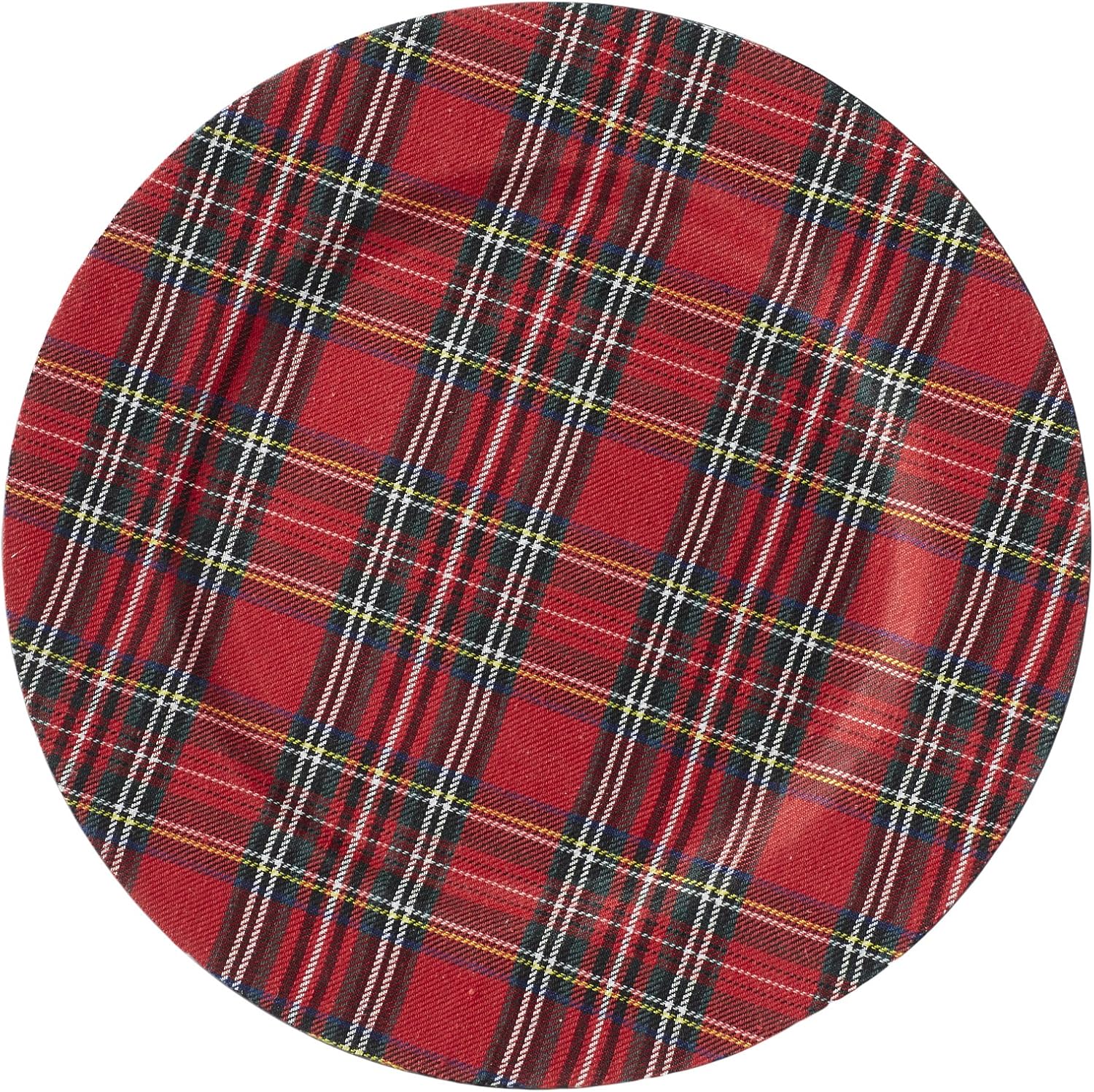 Mud Pie Tartan Christmas Charger, Multicolor Charger Plates