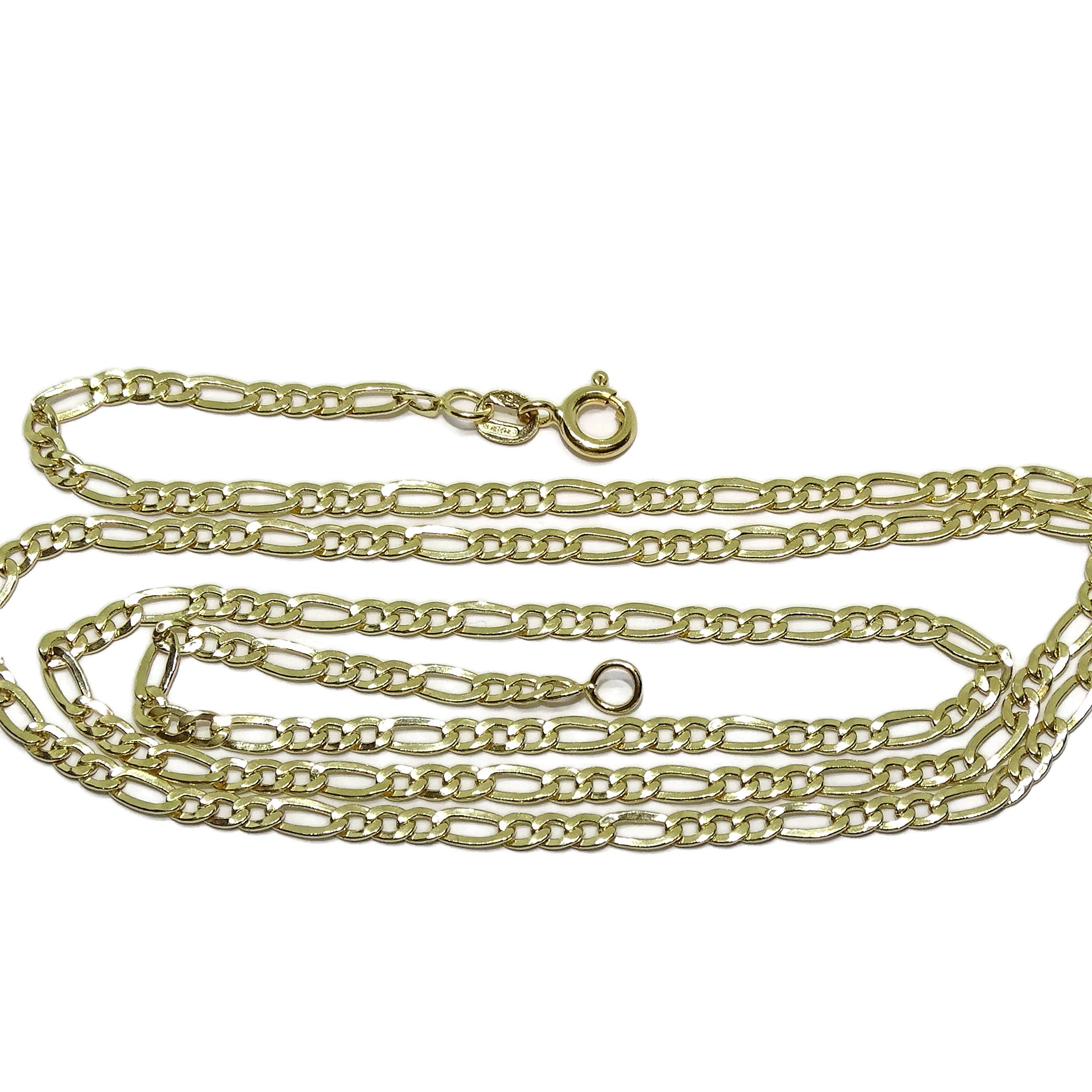 Never say Never Catena in oro giallo 18 carati per uomo o donna modello 3 x 1 di 3 mm di larghezza per 60 cm di lunghezza. 5,00 g di oro 18 carati., cm, Oro, Non Applicabile