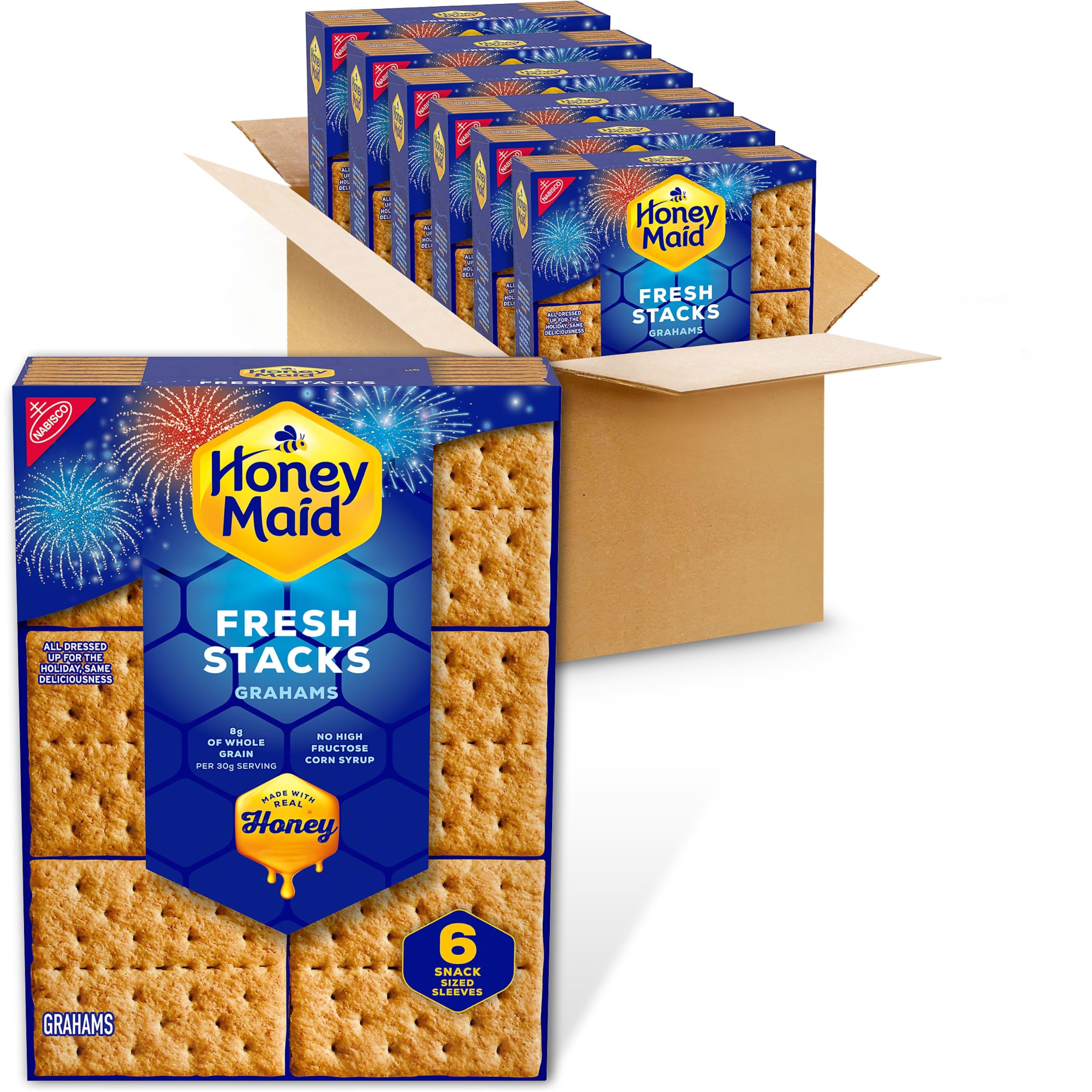 Honey Maid Graham Crackers in Fresh Stacks (12.2-Ounce Boxes, 6-Pack)