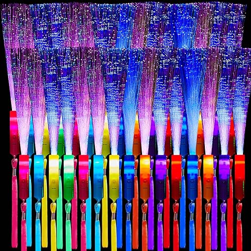 240 varitas de fibra óptica que brillan en la oscuridad, varitas luminosas, varitas de boda intermitentes para boda, a granel que brillan en la