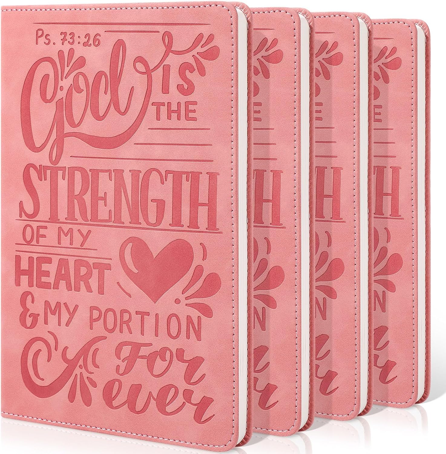 Fulmoon 4 Pcs Bible Verse Notebook Christian Gifts Classic