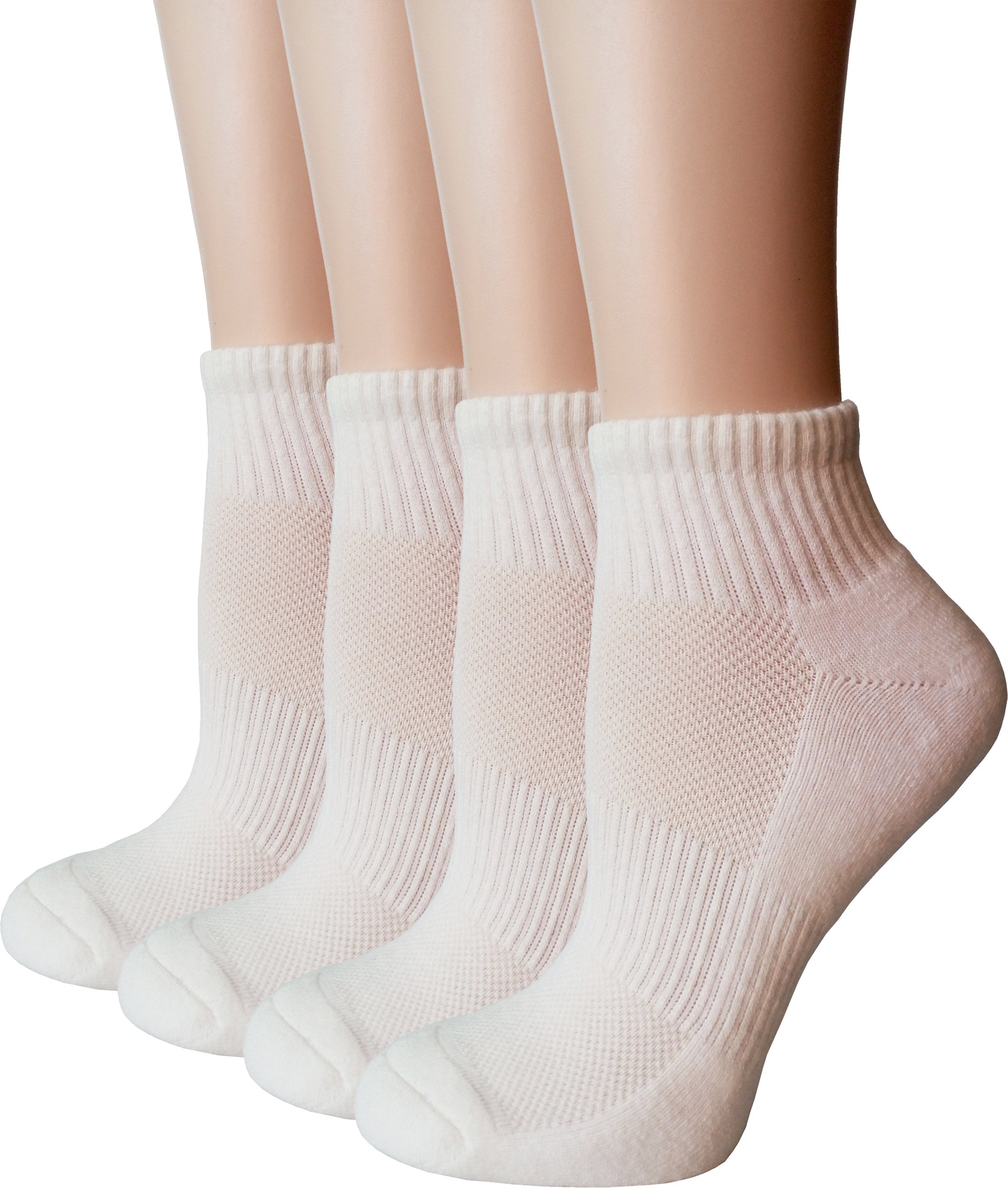 FORMEUWomen's Trainer Socks Athletic Ankle Cushion Socks 4 Pairs