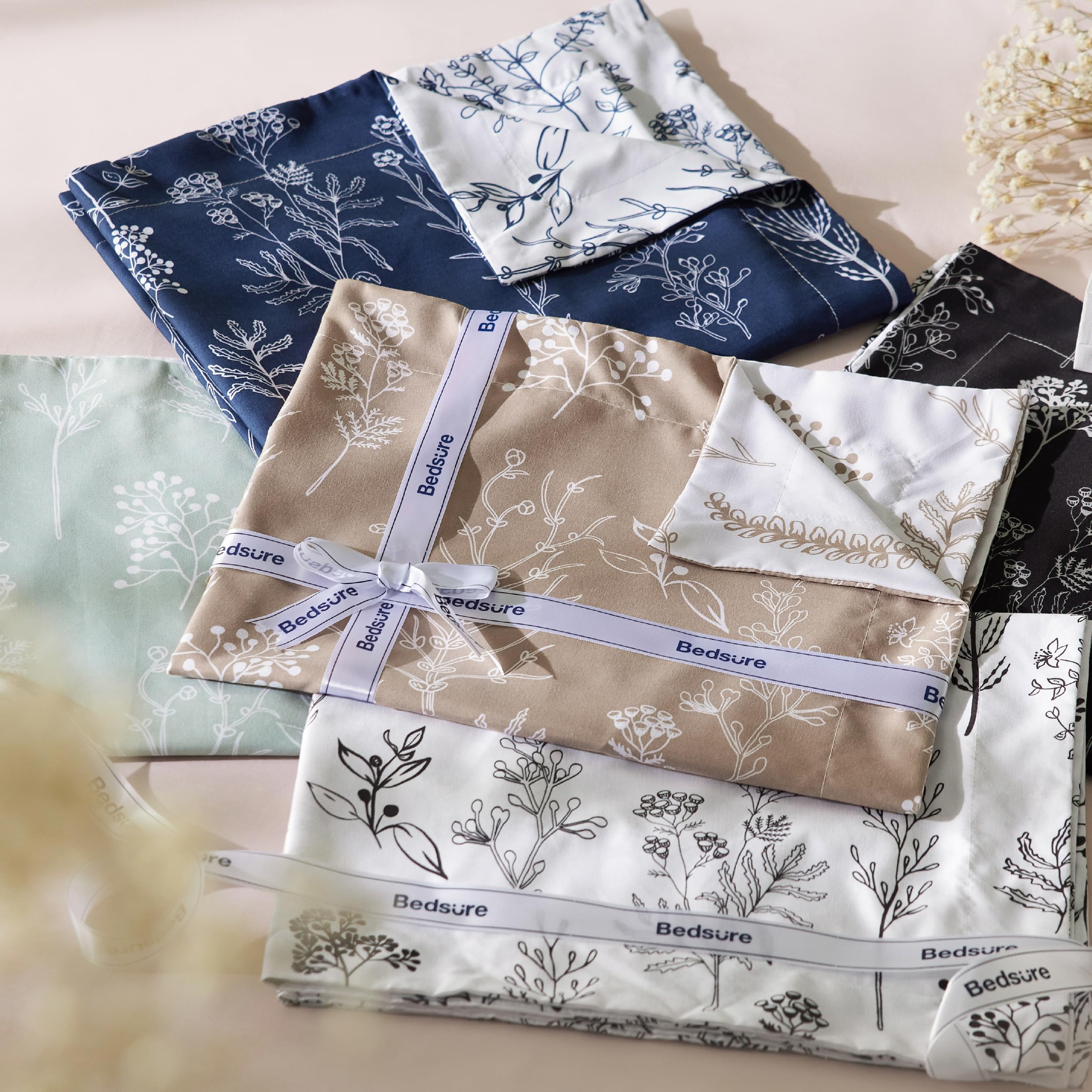 Amazon.com: Bedsure Duvet Cover Queen Size - Reversible