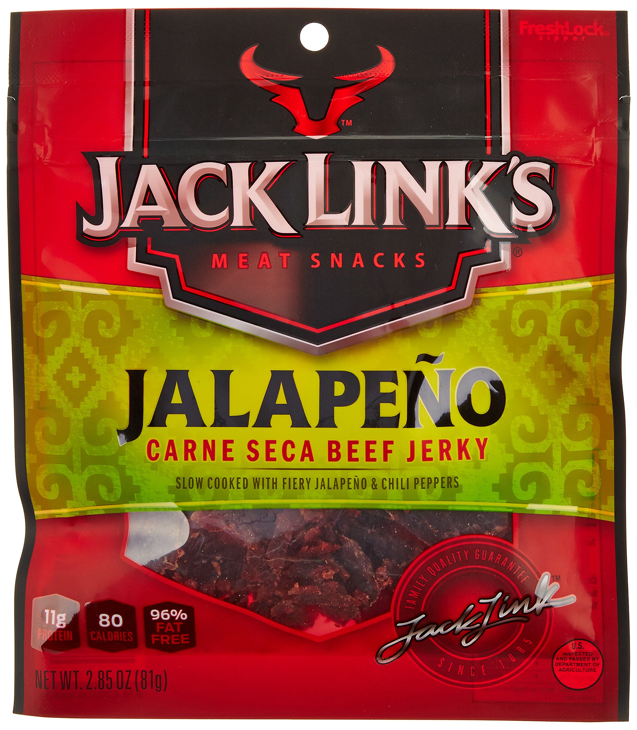 Jack Links Jerky Beef Jalapeno 2.85 Oz (Pack Of 8)