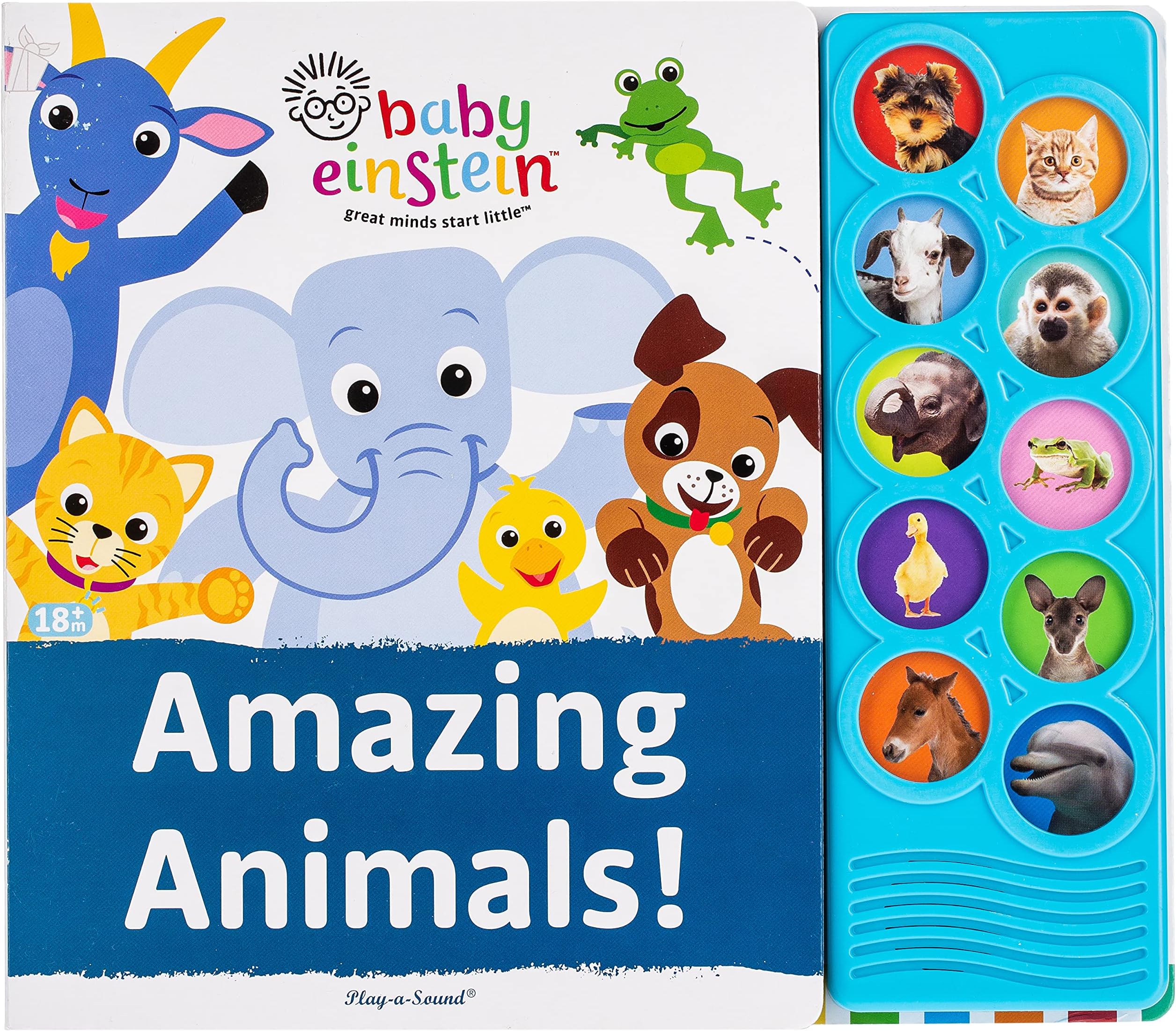 Baby Einstein: Amazing Animals Play a Sound Board book – Sound Book, September 1, 2014