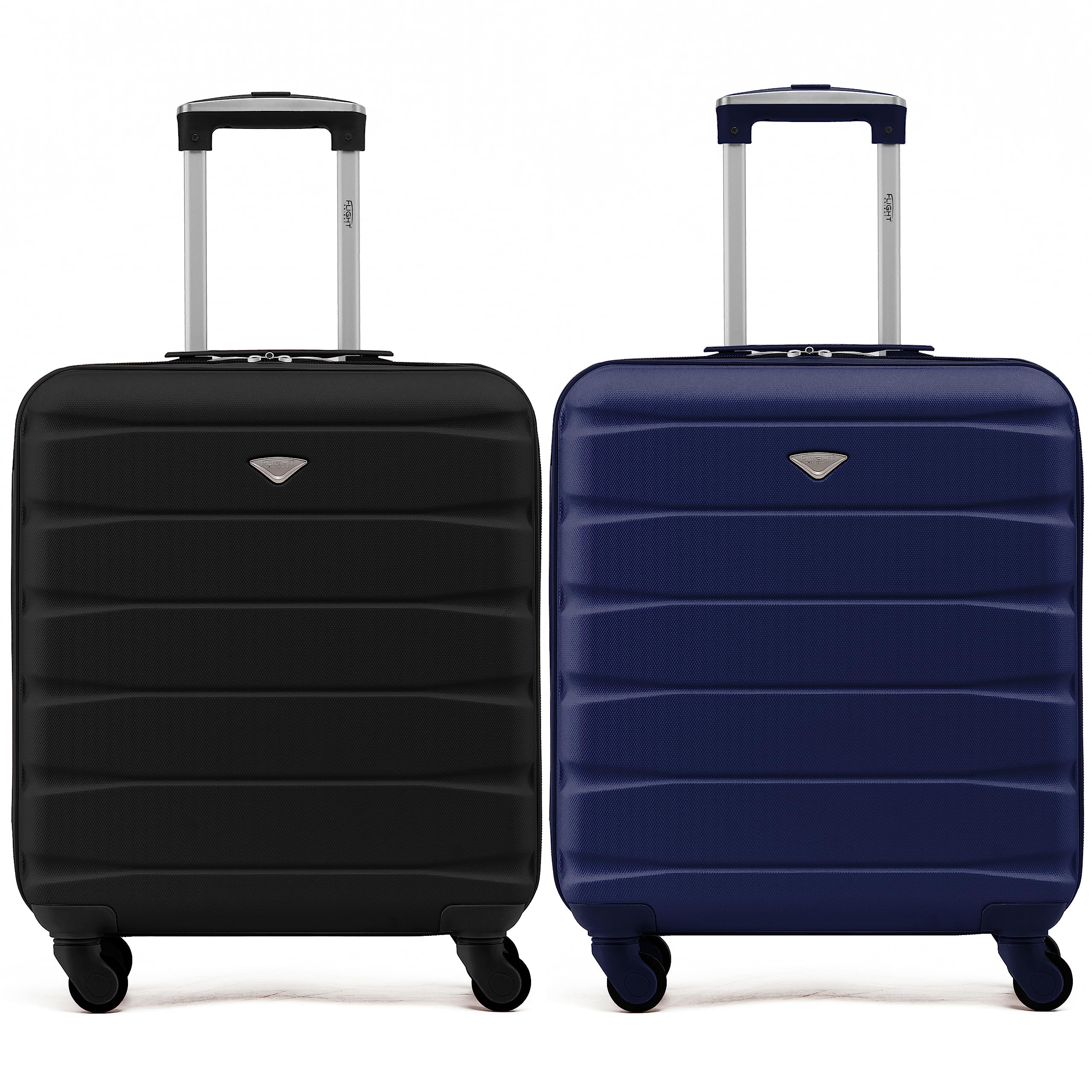 Flight Knight Suitcase Set of 2 Lightweight 4 Wheel ABS Hard Case Cabin Carry On Hand Luggage Approved for Over 100 Airlines Including easyJet, British Airways, Ryanair & Many More 55x35x20cm — view 184