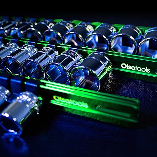 Miniatura 6 de Olsa Tools Organizador de Dados de Aluminio de 12 Pulgada  Soporte de Dados de Calidad Premium (VERDE)