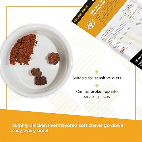 Miniatura 5 de VetriScience Eye & Vision - Masticables para la salud, suplemento de apoyo para la visión transparente y brillante para perros, extracto de