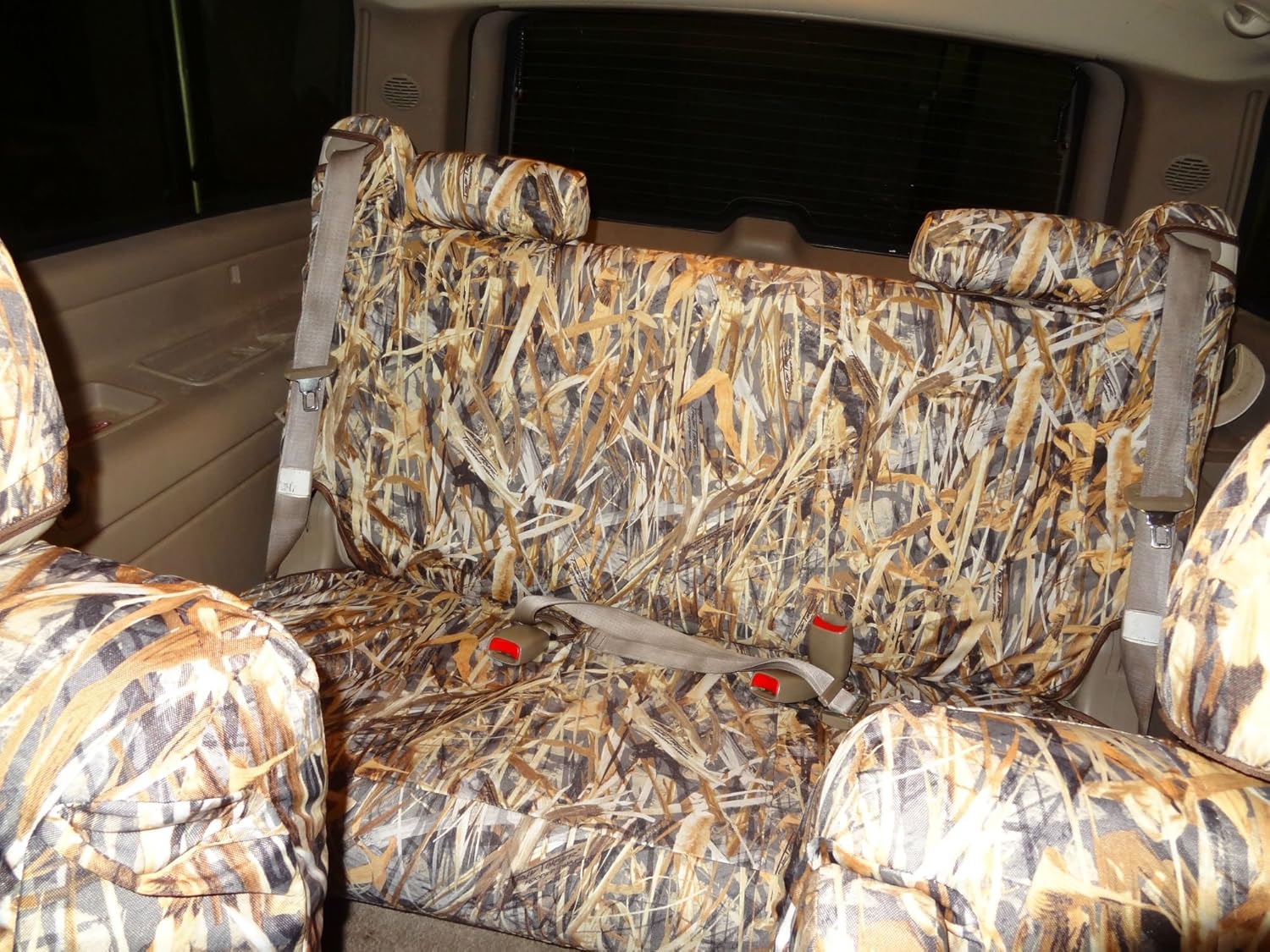 Durafit Seat Covers, 2000-2002 Chevy Suburban and Tahoe and GMC Yukon All Three Rows. Custom Seat Covers in Grassland Camo Endura