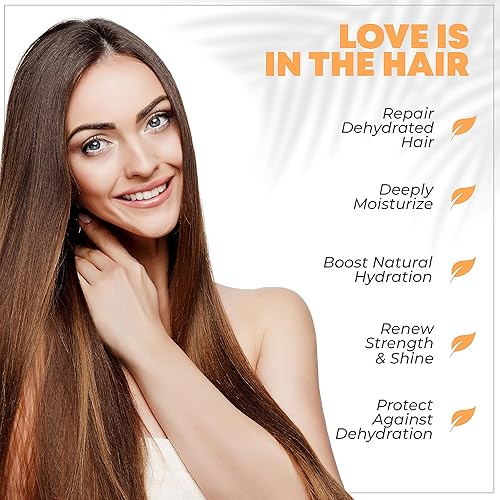 Miniatura 4 de Champú reparador de cabello natural para hombres y mujeres, champú hidratante para cabello seco, champú sin parabenos ni sulfatos con algas marinas