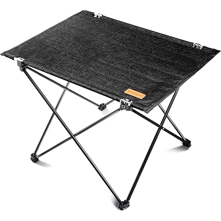 Amazon Mozambique モザンビーク キャンプ テーブル ロールテーブル アウトドア 折りたたみ 軽量 アルミ製 ピクニック インテリアとしても使えるアウトドアテーブル ブラック Mozambique テーブル