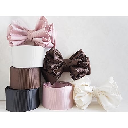 Amazon たっぷり10メートル 切れ目無し2 5メートル ４ 38mm幅 グログランリボン4本 フォーマルカラーセット リボンの作り方 両面カラー1枚付き 1m85円 Grｌ001 並行輸入品 リボン 通販