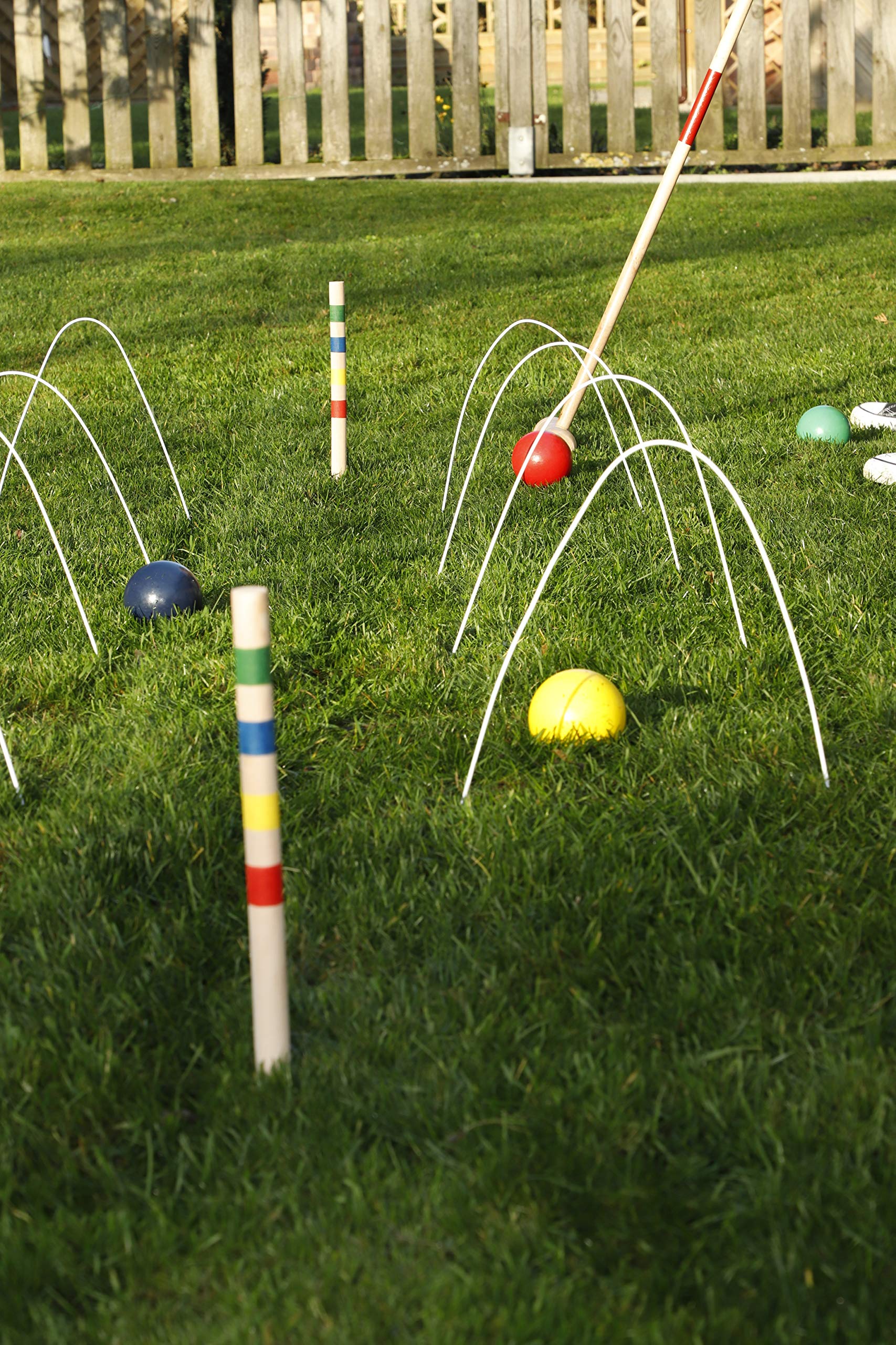 Croquet Spiel Krocketspiel Crocket für Erwachsene 98cm für 4 Spieler