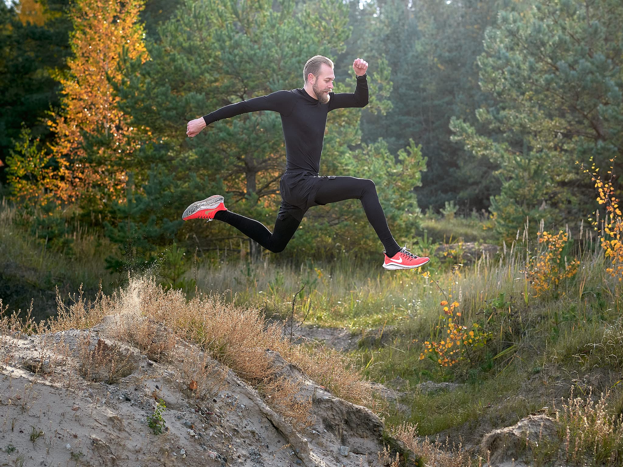 Thermowave Progressive ultra lekkie, oddychające, długie spodnie do biegania, dla mężczyzn, długie kalesony męskie, ciepłe majtki sportowe, do biegania, na nartach, szeroki ściągacz, legginsy Long John Baselayer spodnie do jazdy na rowerze