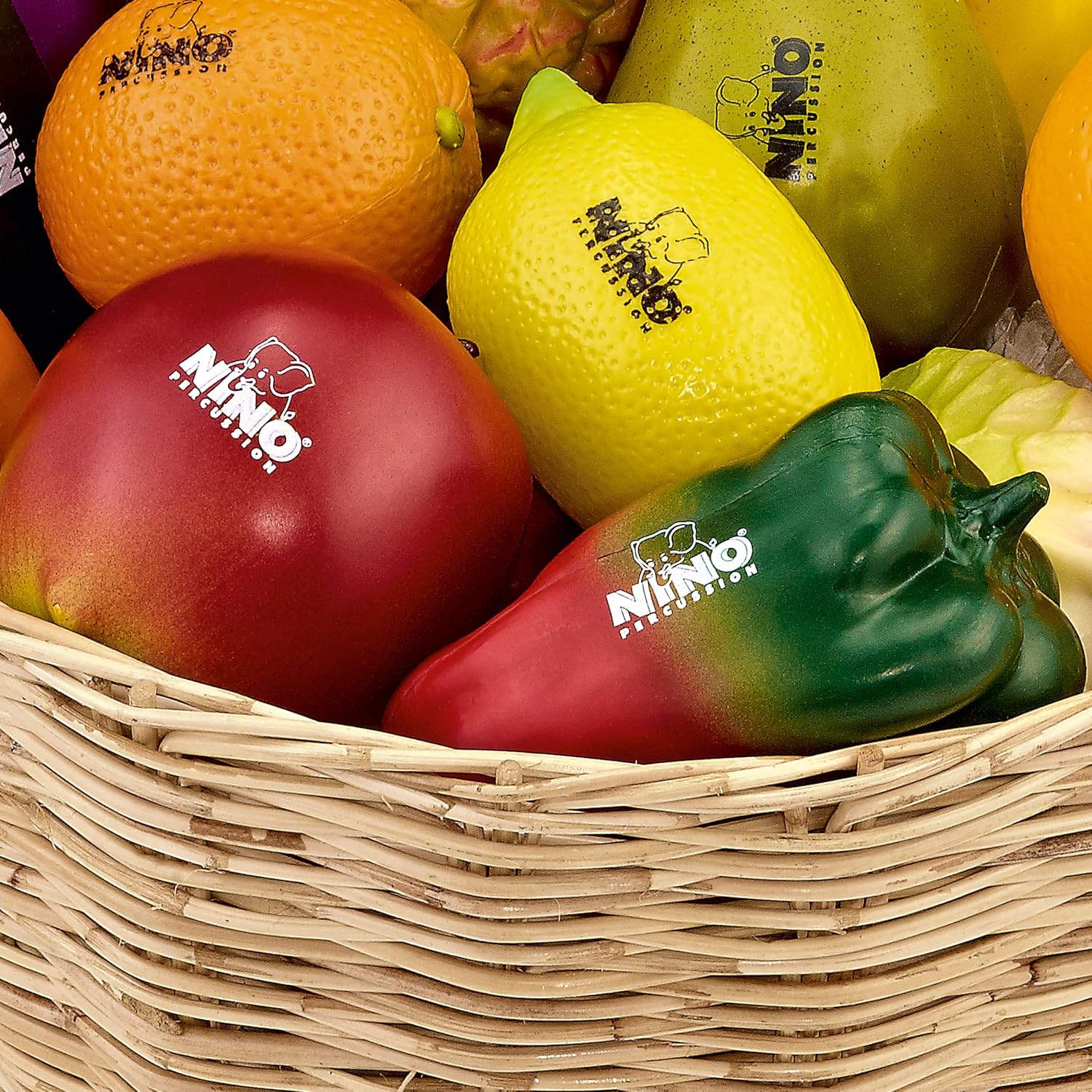 Meinl NINO Botany Assortment of 36 Pieces Fruit & Vegetables with Baskets