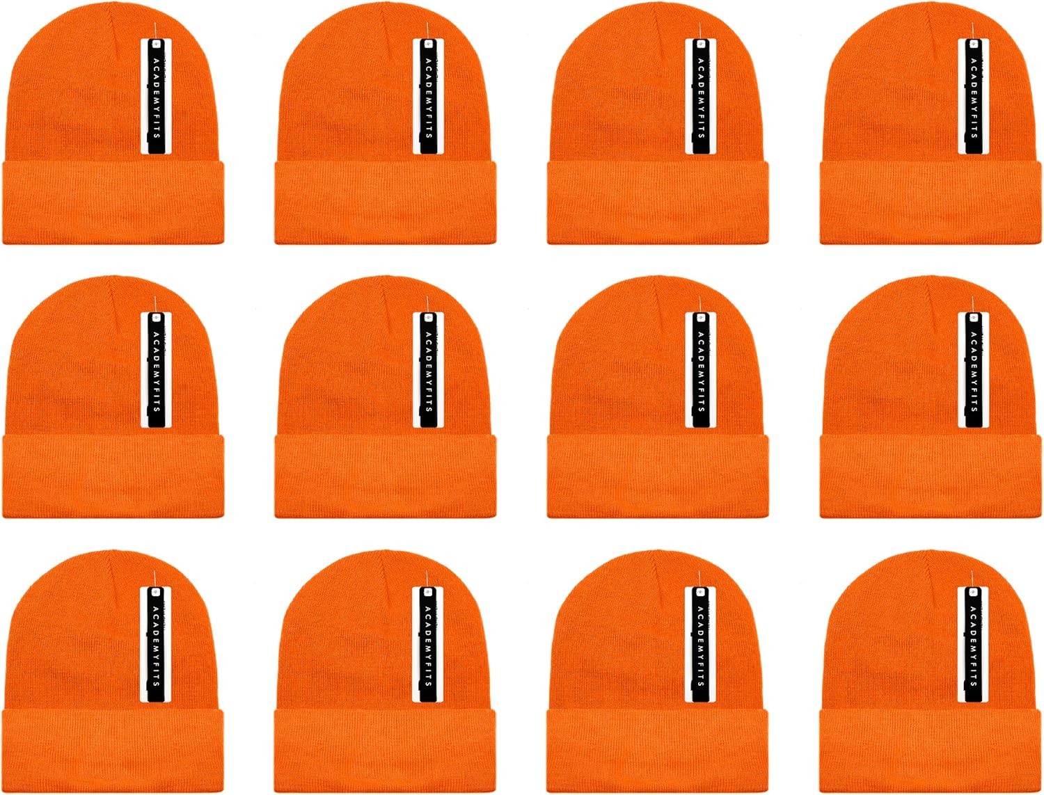 Thick 12 Pack Knit Long 12" Cuffed Beanie Warm Soft Winter Slouch Hat Wholesale #6011