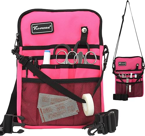 Vista 35 de Riñonera para enfermera con soporte para cinta, organizador de bolsillo para enfermeras para profesionales médicos, bolsa de cintura de enfermera