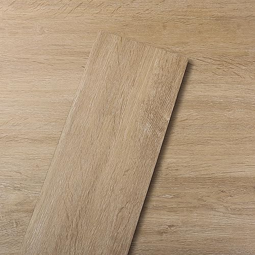 Peel and Stick Vinyl Flooring 36 Pack 54 Sq.Ft, Wood-Look Luxury Vinyl Plank Flooring, Waterproof Self-Adhesive DIY for Bedroom, Kitchen and Bathroom