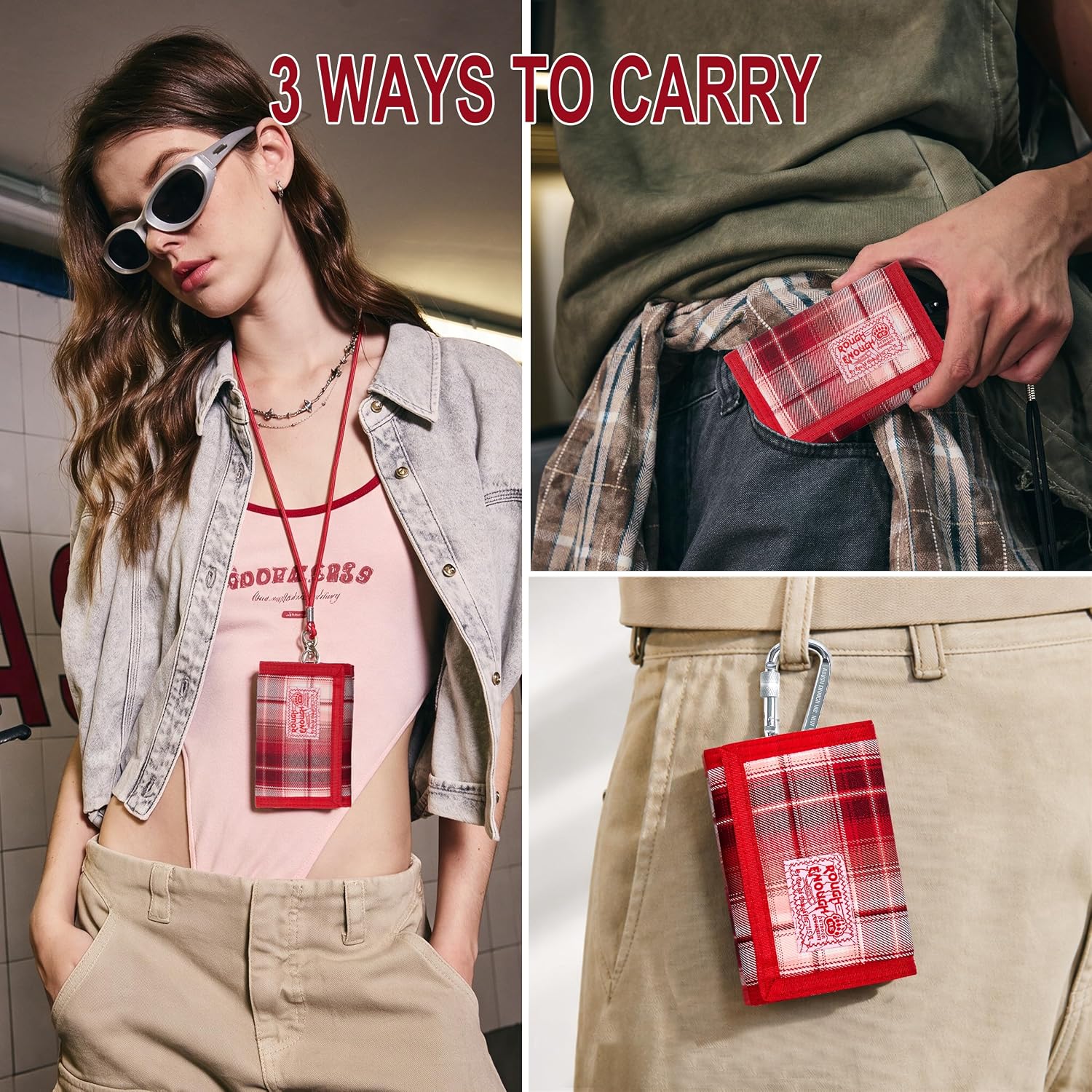 Rough Enough RFID Blocking Wallet for Teen Girls, Campus & Daily Use