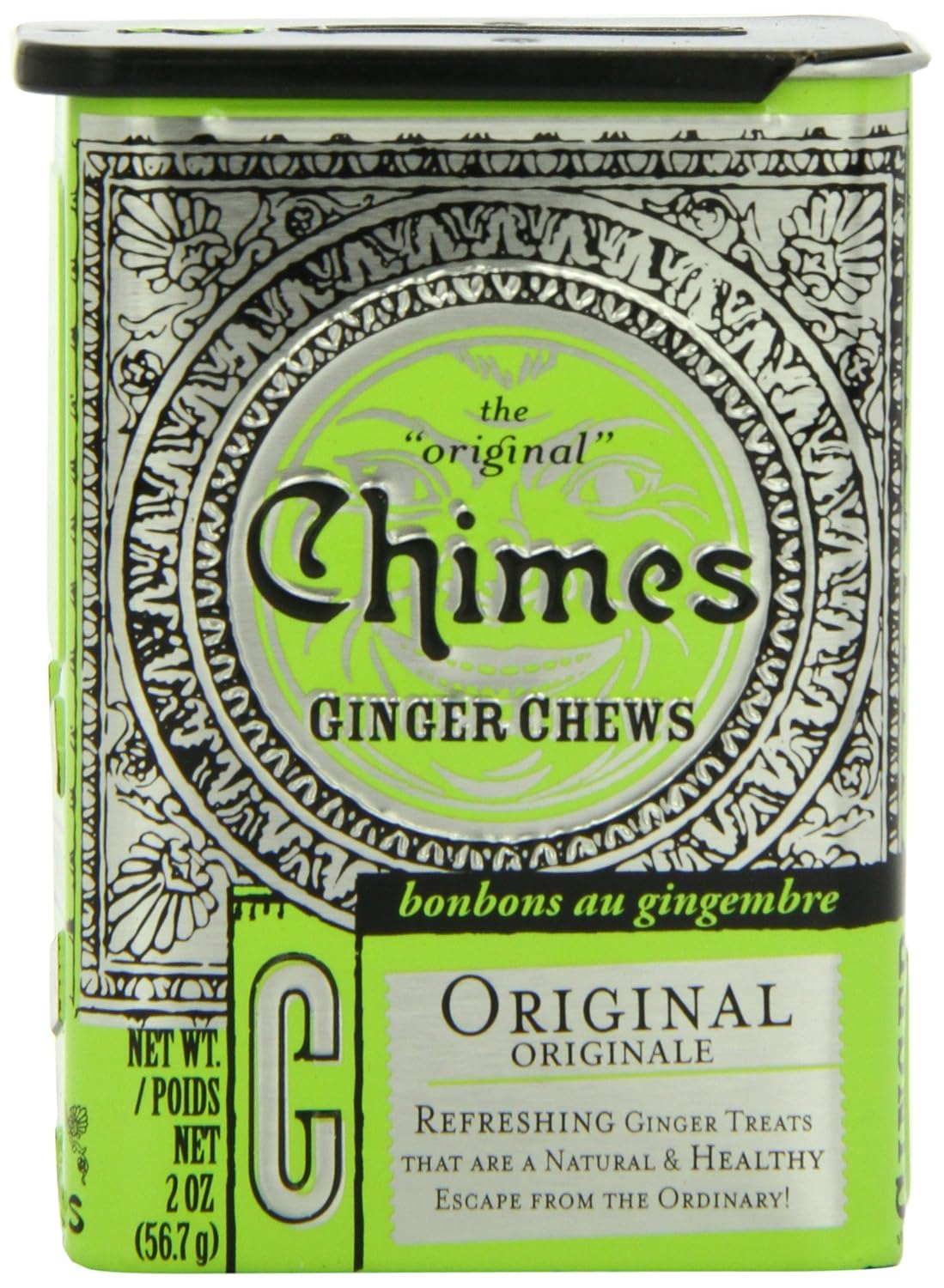 Chimes Orange Ginger Chews, 5-Ounce Bags (Pack of 10)