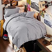 Vista 70 de Bedsure, juego de edredón tamaño king - Ropa de cama suave color taupe para todas las estaciones, juego de cama teñido catiónico, 3 piezas, 1