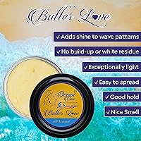 Vista 3 de OCEAN VIEW DEEP WAVES POMADE Cepillo ondulado de cerdas medianas + grasa de ondas 360