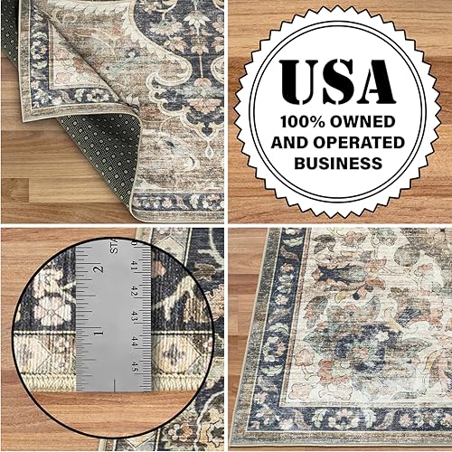 Miniatura 4 de ReaLife - Alfombra ecológica lavable a máquina, resistente a las manchas, sin desprendimientos, antideslizante, apta para familias y mascotas y