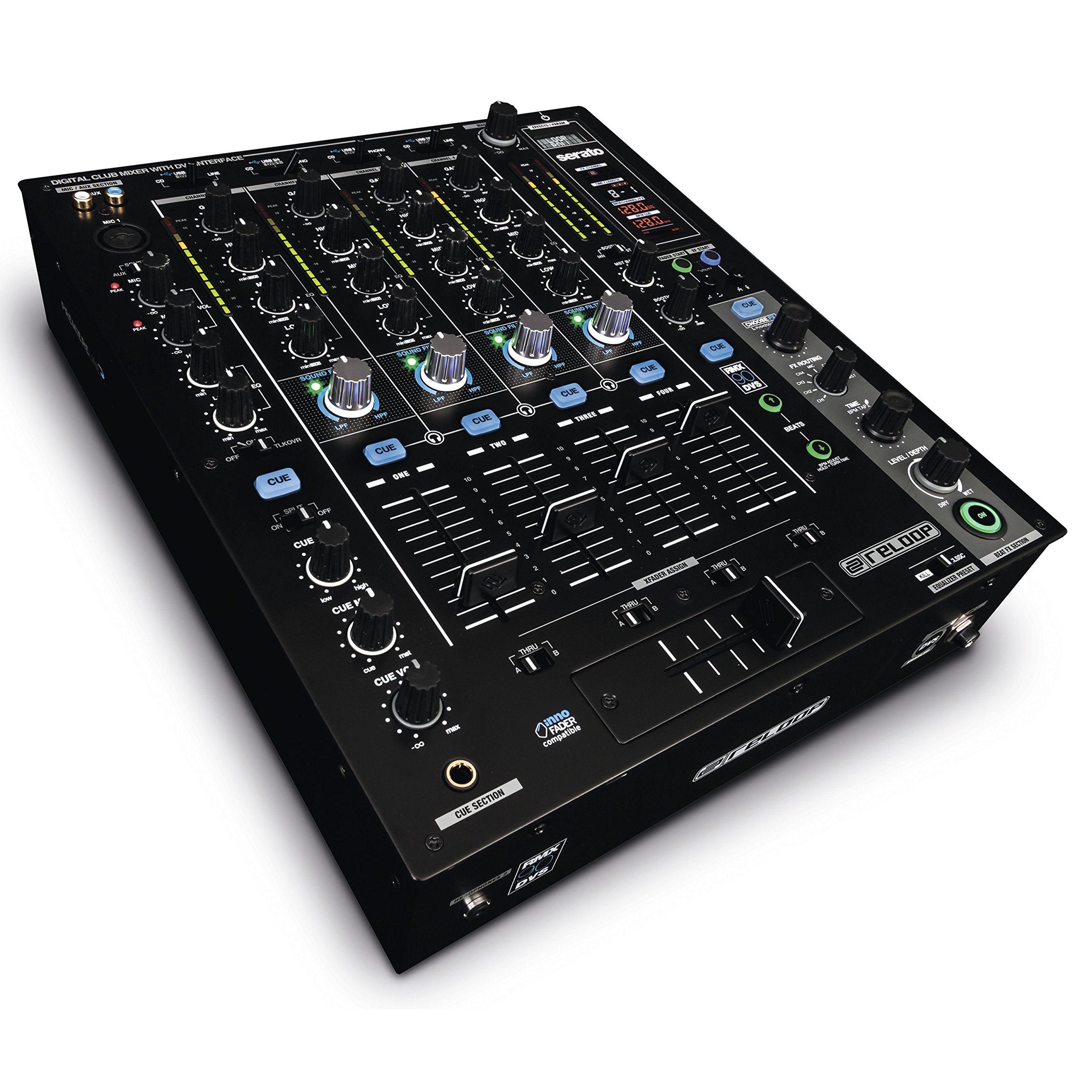 Amazon.com: Reloop Mezclador Serato RMX-90 DVS de 4 canales